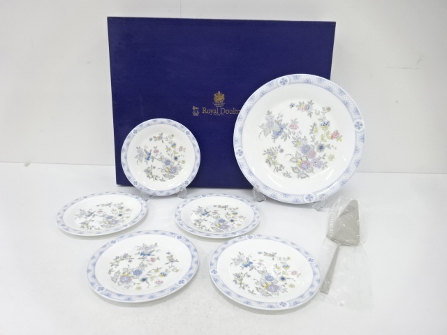 Royal Doulton　ロイヤルドルトン　コニストン　ケーキプレートセット　洋食器